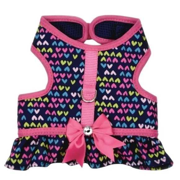 Vibrant life Dog Harness XS Ruffle Hearts Dog NWT - Picture 3 of 9